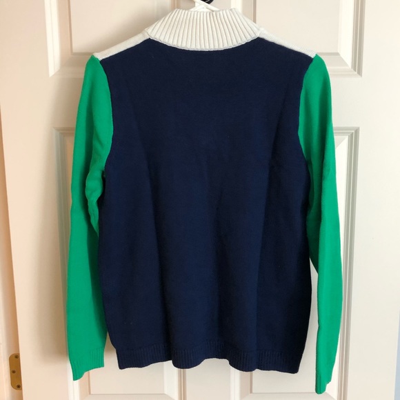 J Crew Colorblock 1/4 zip sweater, NWT - Picture 3 of 3